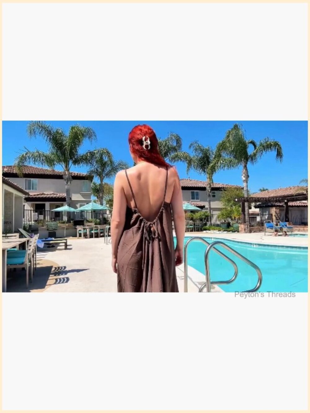 Backless Spaghetti Strap Maxi Dress Summer Casual Flowy Beach Sundress - Picture 7 of 7
